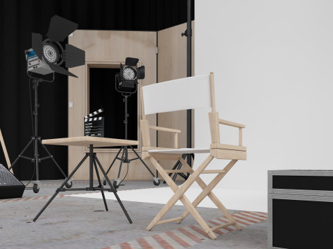 Photography Studio Scene 3D Model