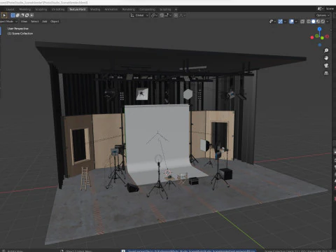 Scena dello studio fotografico Modello 3D