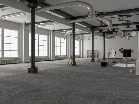 Фотостудія Сцена 2 3D Модель