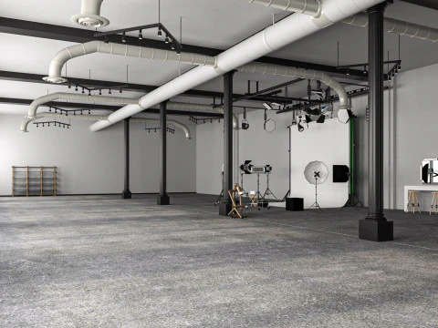 Photography Studio Scene 2 3D Model