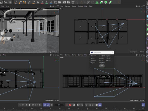 Photography Studio Scene 2 3D Model