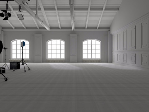 Photography Studio Scene 3 3D Модель