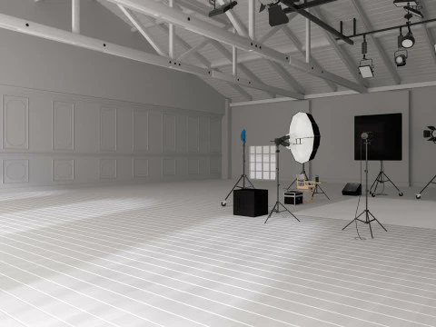 Photography Studio Scene 3 3D Model