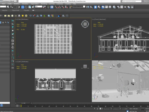 Photography Studio Scene 3 3D Model