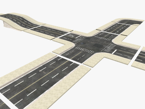 Road Pack Modèle 3D