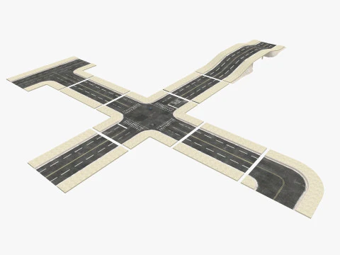 Road Pack 3D Model