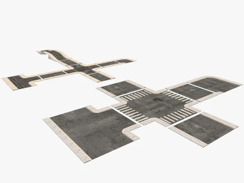 Road Street Collection 2 3D Model
