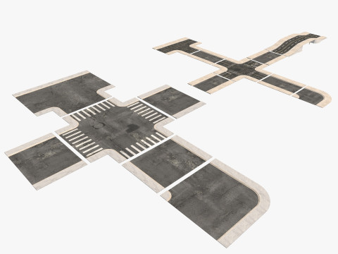 Road Street Collection 2 Model 3D