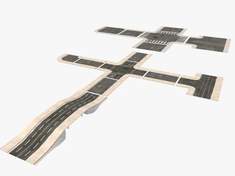 Road Street Collection 2 3D Model