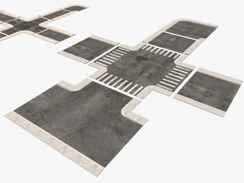 Road Street Collection 2 3D Model