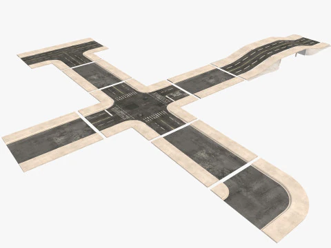Road Street Collection 2 3D Model