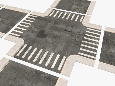 Road Street Collection 2 3D Model