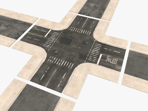 Road Street Collection 2 3D Model