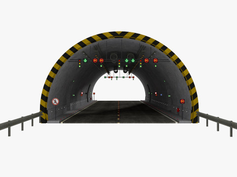 Road Tunnel 3D Model