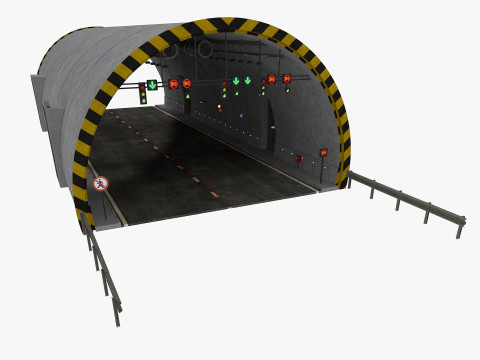 Road Tunnel 3D Model