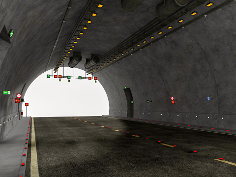 Road Tunnel 3D Model