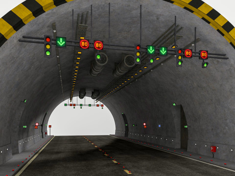 Road Tunnel 3D Model