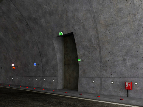 Road Tunnel 3D Model