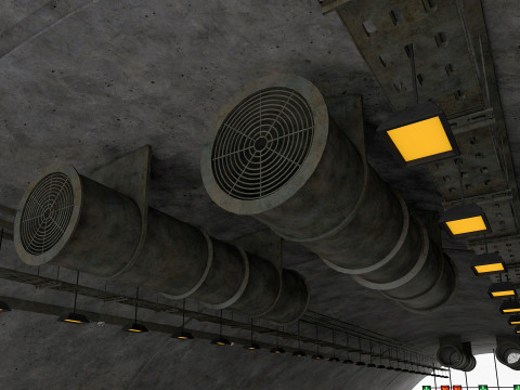 Road Tunnel 3D Model