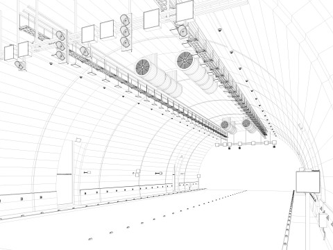 Road Tunnel 3D Model