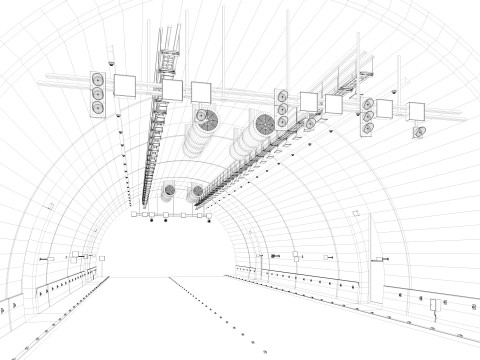 Road Tunnel 3D Model