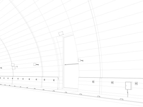 Road Tunnel 3D Model