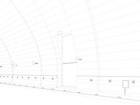 Дорожный туннель 3D Модель