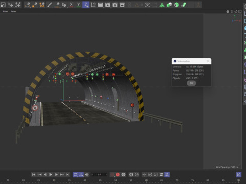 Road Tunnel 3D Model