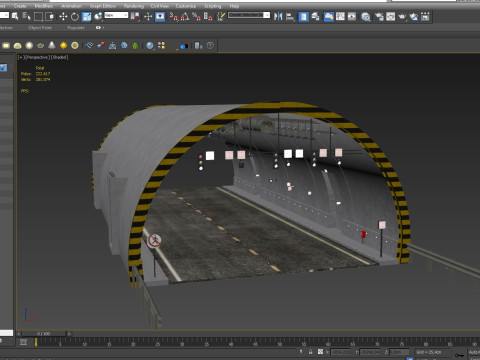 Road Tunnel 3D Model