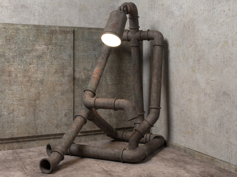 Sad Robot Lamp 3D मॉडल
