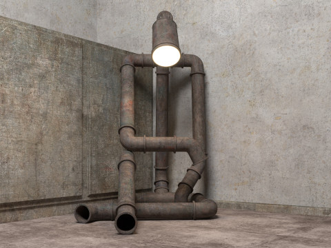 Sad Robot Lamp 3D मॉडल