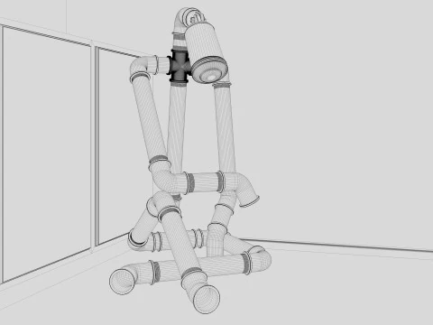 L&acirc;mpada Rob&ocirc; Triste Modelo 3D