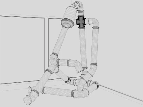 L&acirc;mpada Rob&ocirc; Triste Modelo 3D