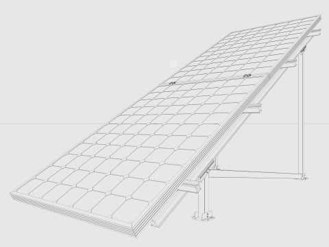Solar Panel Model 3D