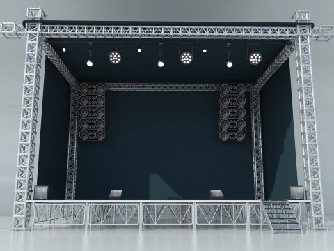 무대 콘서트 3D 모델