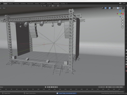Stage Concert 3D 模型