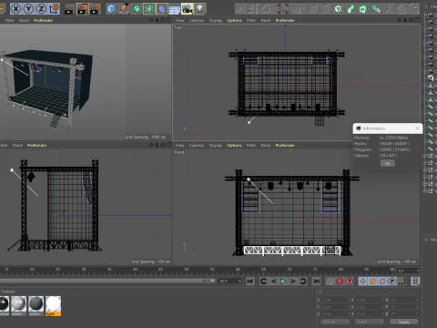 무대 콘서트 3D 모델