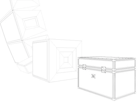 Stage Lights Speakers 3D Model