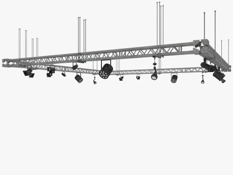 Studio Lighting Collection 3D Model