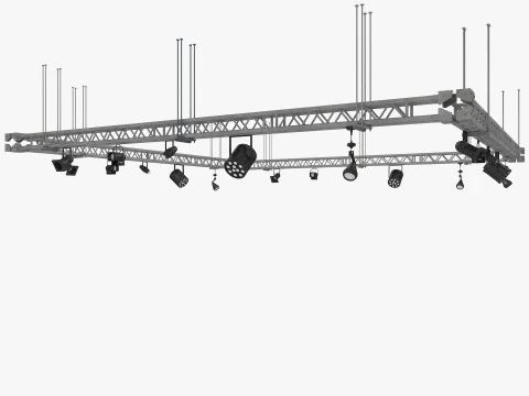 演播室灯光系列 3D 模型