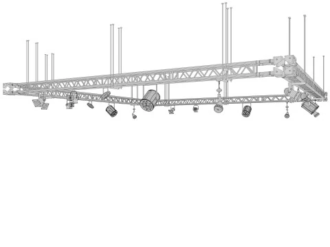演播室灯光系列 3D 模型