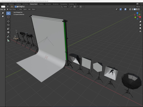 Studio Lighting Collection 3D Model