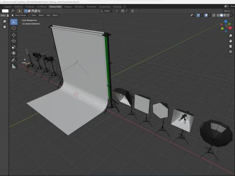 演播室灯光系列 3D 模型