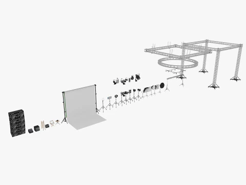 Studio Lighting Collection 2 3D Model