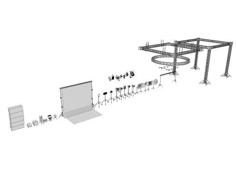 Studio Lighting Collection 2 3D Model