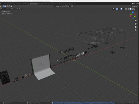 Studio Lighting Collection 2 3D Model