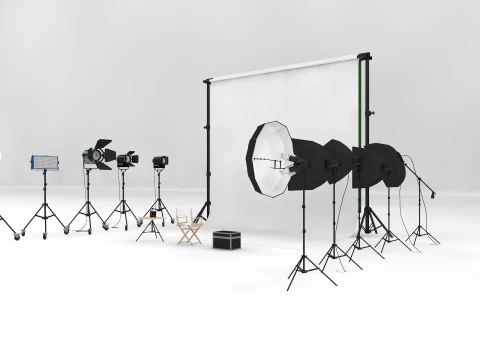 Studio Photography Lighting Models 3D Model