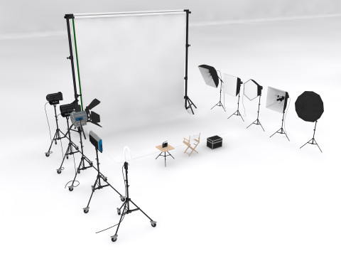 Studio Photography Lighting Models Model 3D