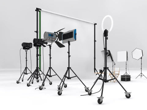 Studio Photography Lighting Models 3D Model