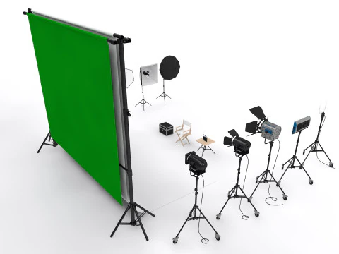 Studio Photography Lighting Models 3D Model